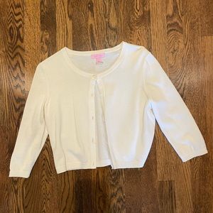 Lilly Pulitzer cardigan size small white